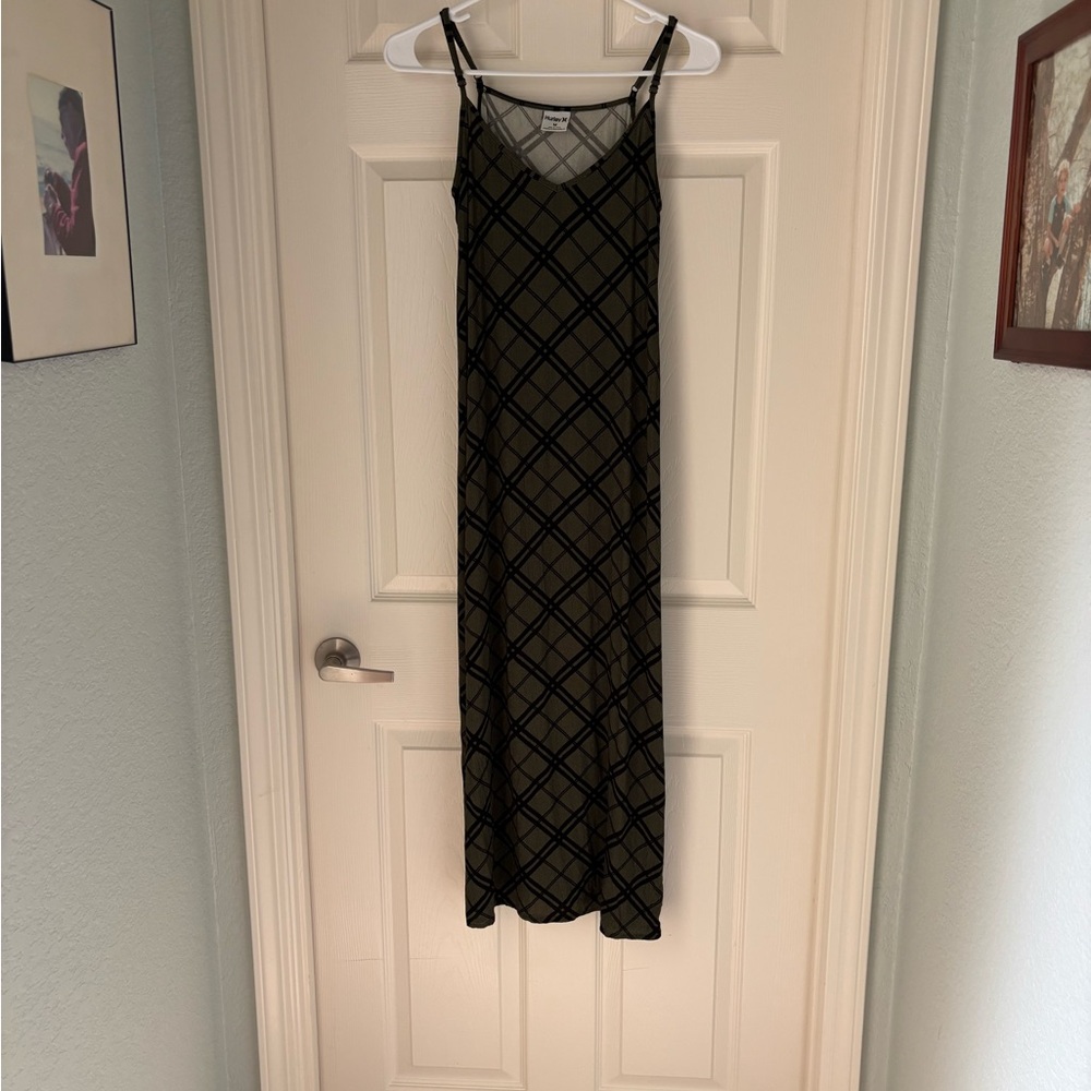 Plaid Green Slip Dress